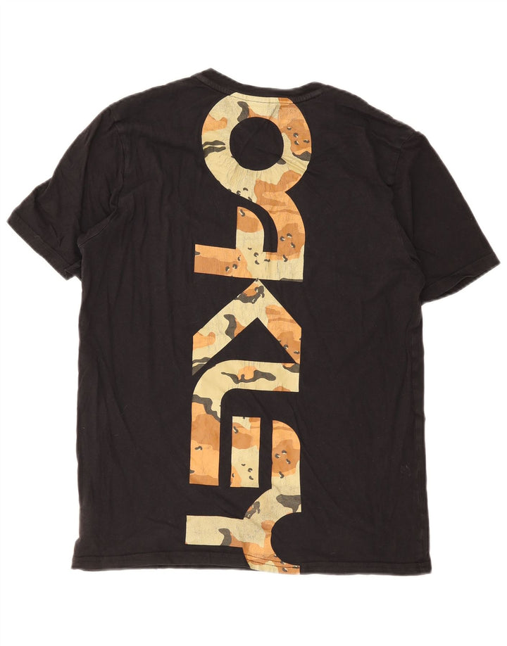Tricou grafic Oakley pentru bărbați Top mic bumbac negru