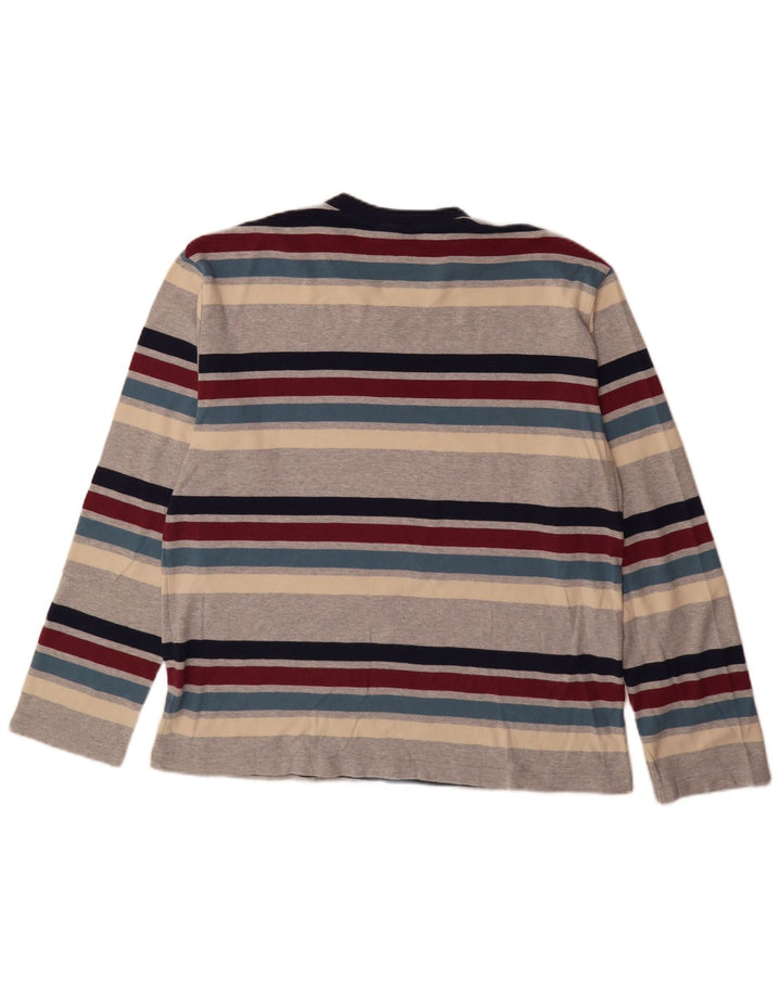 Top pentru bărbați Fila cu mânecă lungă XL, bumbac cu dungi multicolore