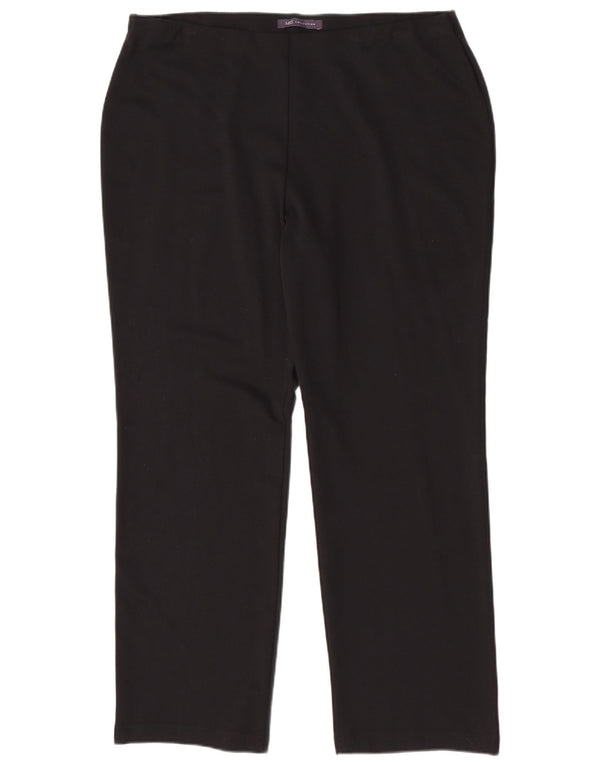 Pantaloni casual pentru femei Marks & Spencer UK 16 Large W34 L28 Black Viscose