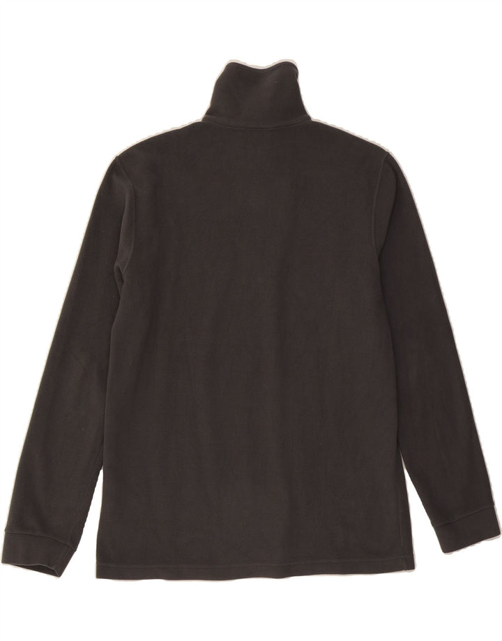 CHAMPION Mens Zip Neck Fleece Jumper Medium Grey Polyester Vintage Champion and Second-Hand Champion from Messina Hembry 