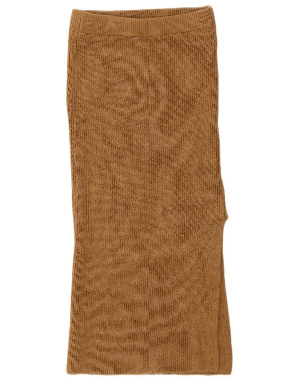 Fusta tricotată pentru femei Topshop Mic W26 maro acrilic