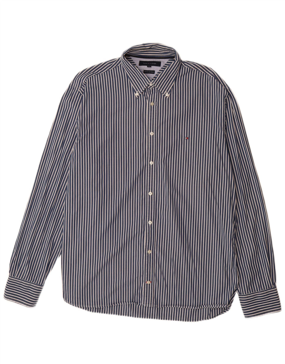 Cămașă pentru bărbați TOMMY HILFIGER XL bleumarin cu dungi