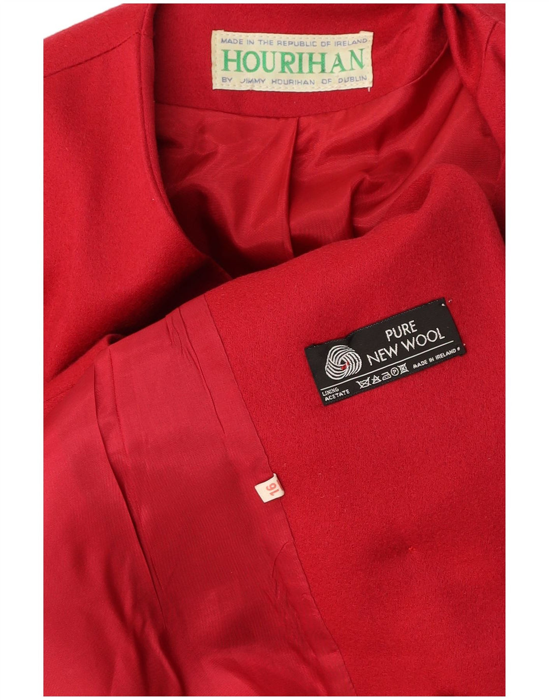 JIMMY HOURIHAN Jachetă pentru femei cu două piepturi, Marea Britanie 16 Bordeaux, mare