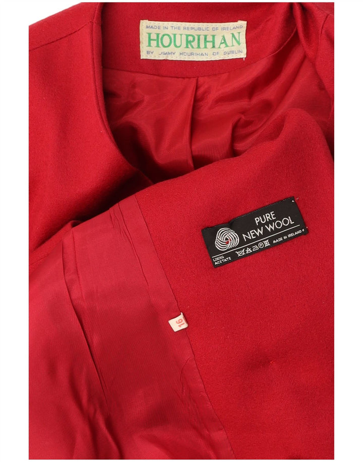 JIMMY HOURIHAN Jachetă pentru femei cu două piepturi, Marea Britanie 16 Bordeaux, mare