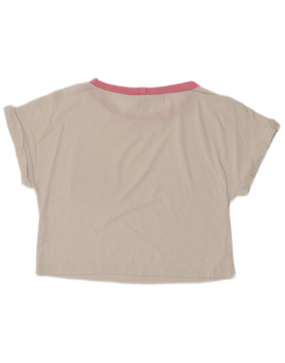 BENETTON pentru femei Peanuts Crop Tricou Top UK 6 XS Bumbac alb