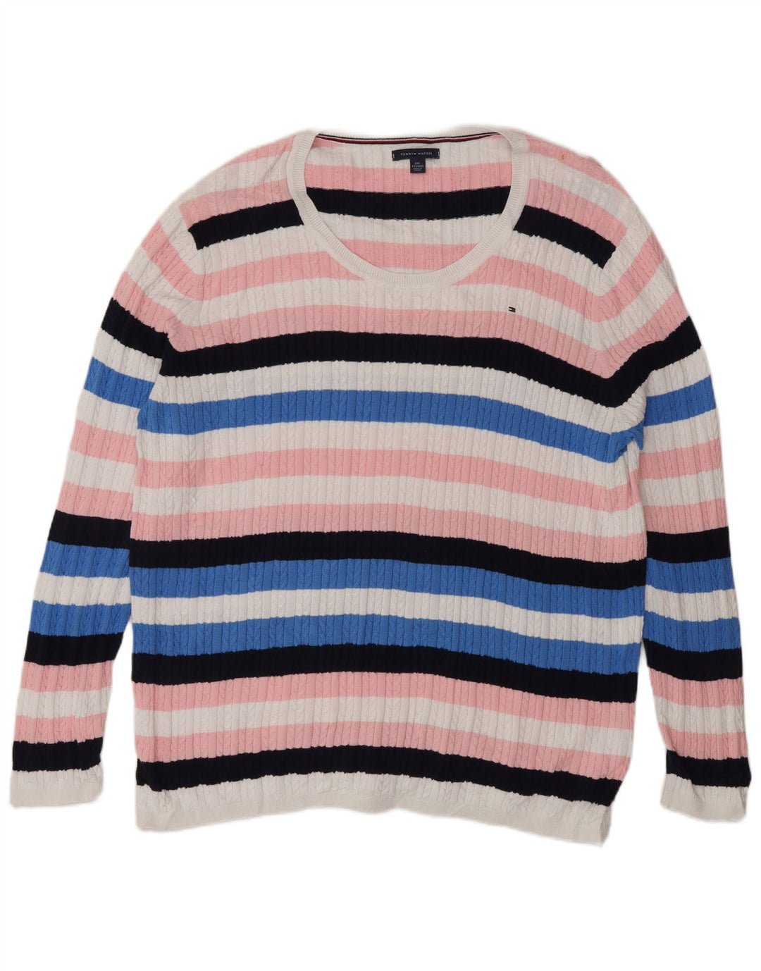 Pulover pentru bărbați Tommy Hilfiger, cu gât de barcă, 2XL, multicolor, clasic