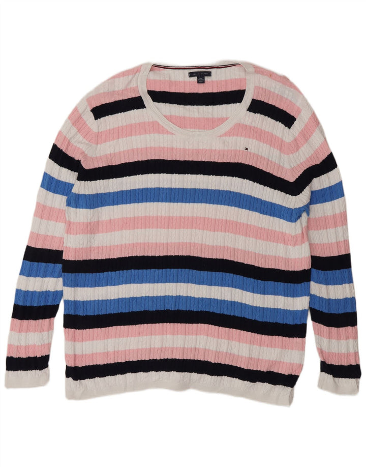Pulover pentru bărbați Tommy Hilfiger, cu gât de barcă, 2XL, multicolor, clasic