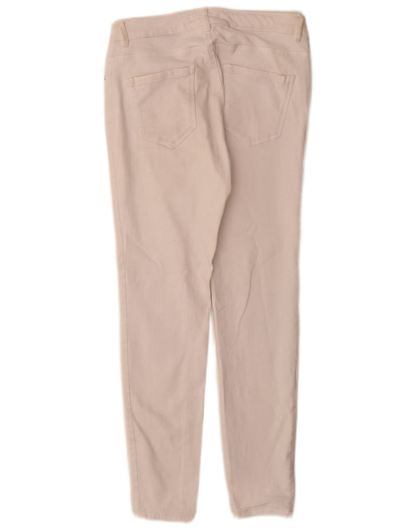 Blugi slim dama Zara EU 40 Medium W30 L28 Bumbac alb