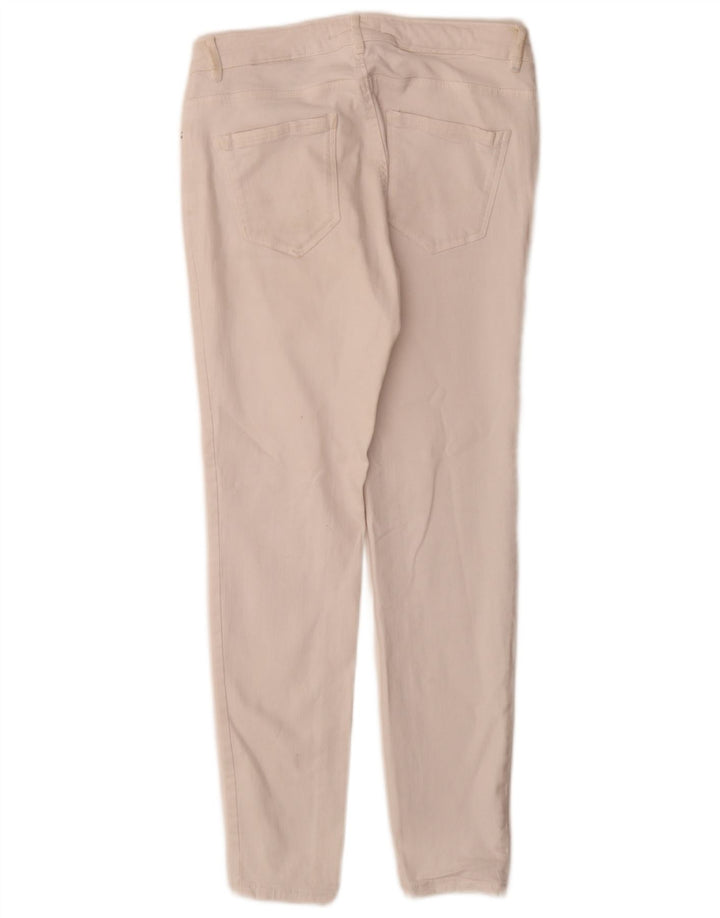 Blugi slim dama Zara EU 40 Medium W30 L28 Bumbac alb