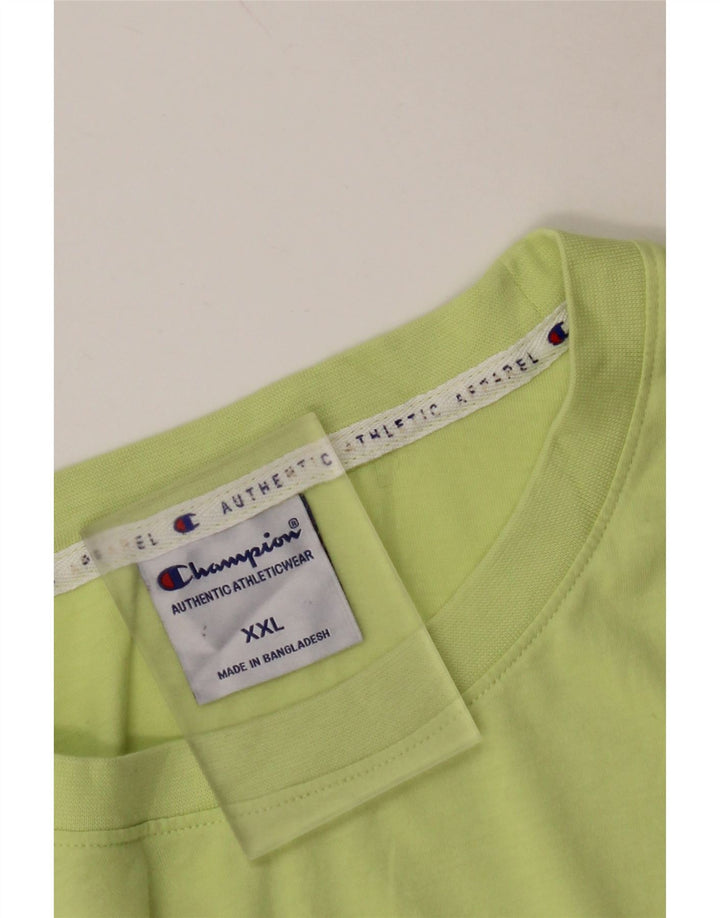 Tricou grafic pentru bărbați CHAMPION Top 2XL bumbac verde