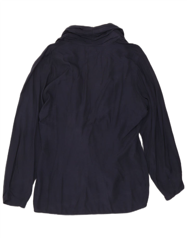 Bluză pentru femei Benetton pentru cămașă Wrap IT 46 Large Bleumarin Viscoză