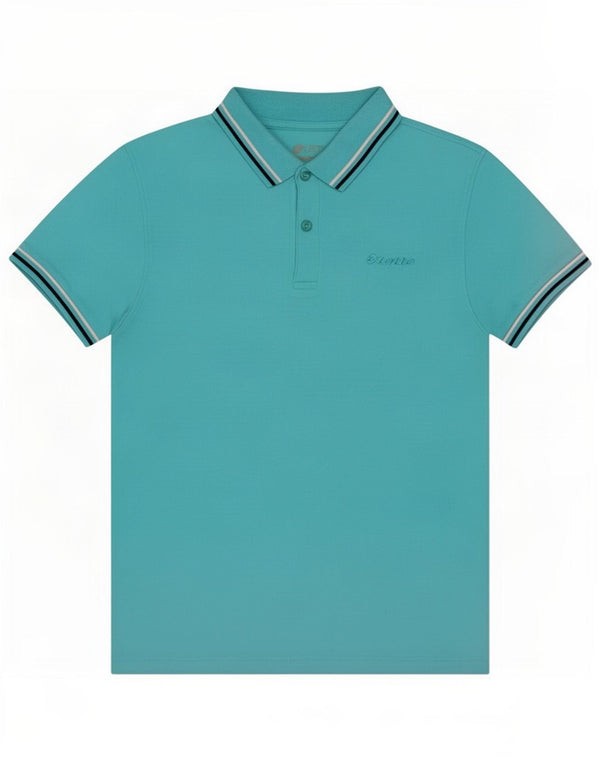 Tricou polo pentru bărbați Lotto, albastru mediu