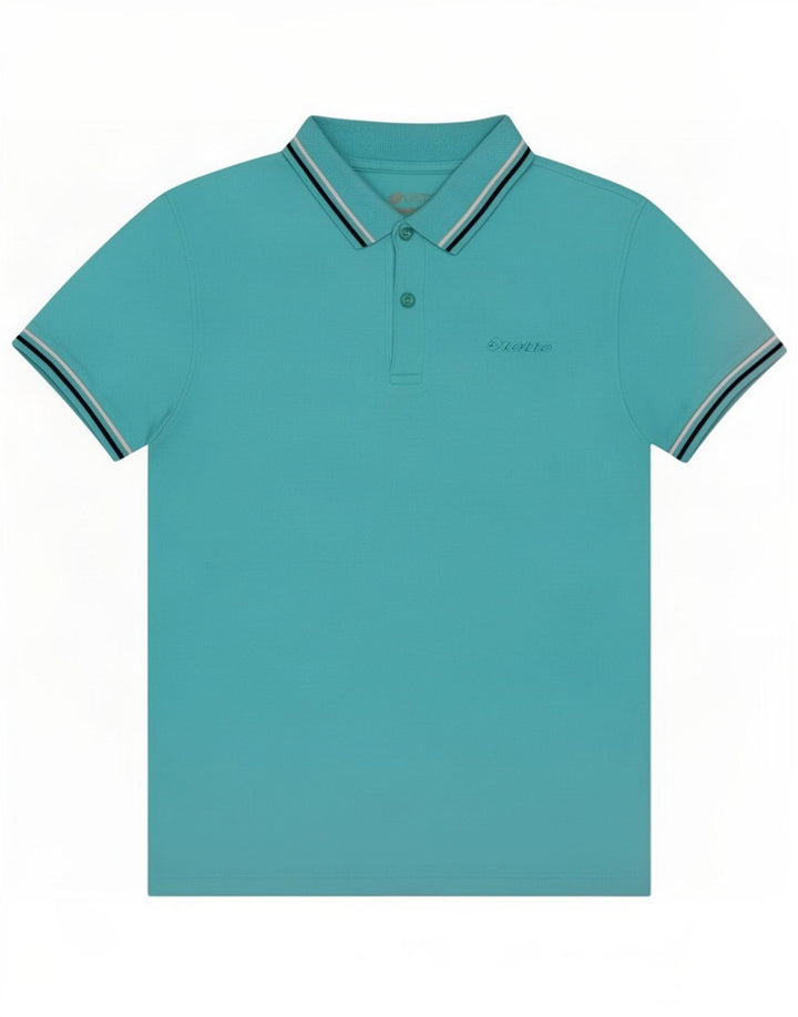 Tricou polo pentru bărbați Lotto, albastru mediu