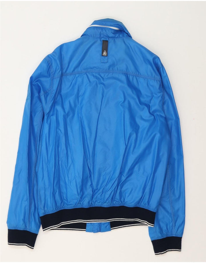 Jachetă de ploaie cu glugă pentru bărbați Gaastra, cu formă regulată, UK 40, mare, albastră, poliamidă