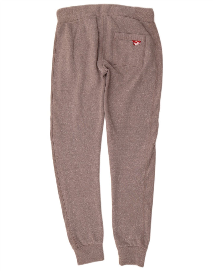 SUPERDRY Pantaloni de trening grafic pentru bărbați Pantaloni de jogging Mici, gri, poliester