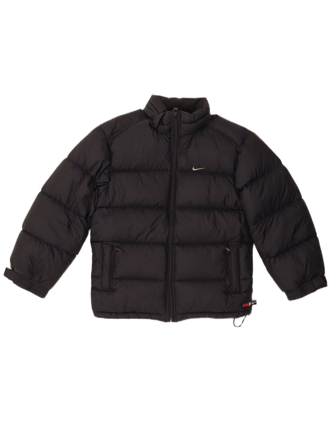 Jachetă căptușită cu glugă Nike pentru băieți 11-12 ani, nailon mediu bleumarin
