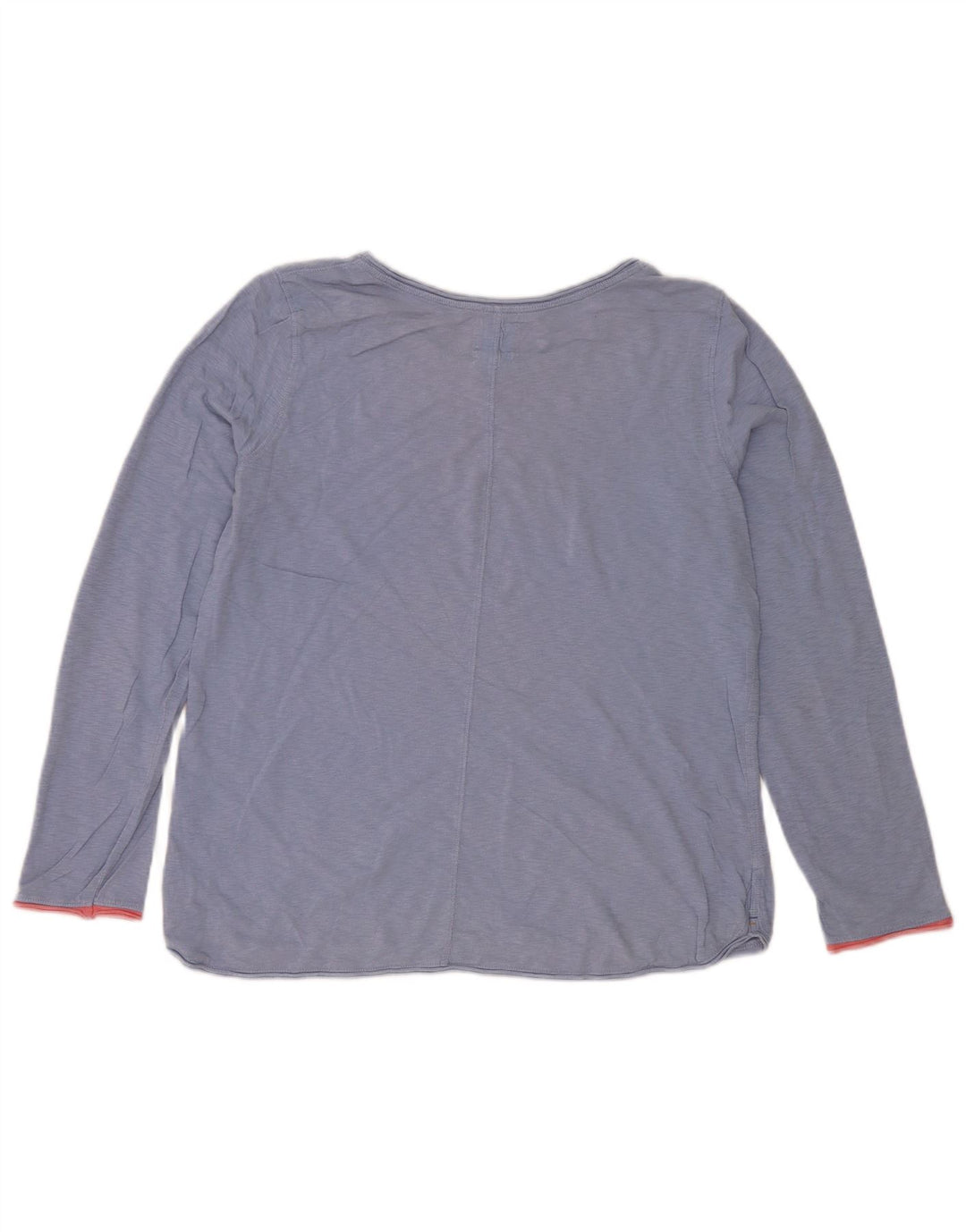 White Stuff Top pentru femei cu mânecă lungă UK 12 Medium Blue Pete Bumbac