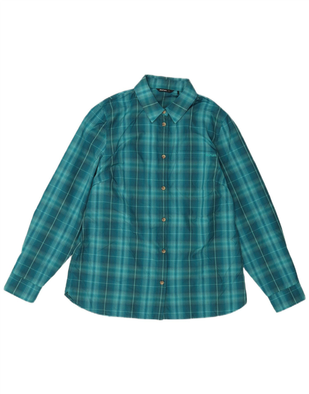 Cămașă Rohan pentru femei UK 12 Medium Blue Check Poliester