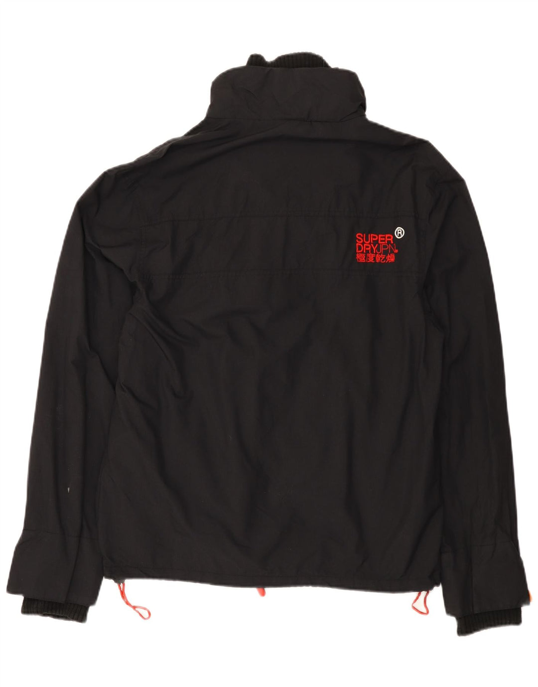 Superdry Windcheater Graphic Windbreaker Jachetă pentru femei UK 16 Large Black