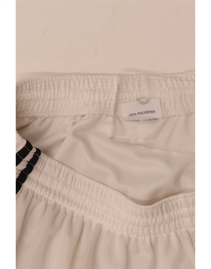 Pantaloni scurți sport Jako pentru bărbați, poliester alb mediu