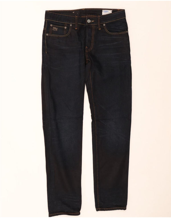 Blugi G-STAR 3301 Low Tapered pentru bărbați W30 L32 bumbac bleumarin