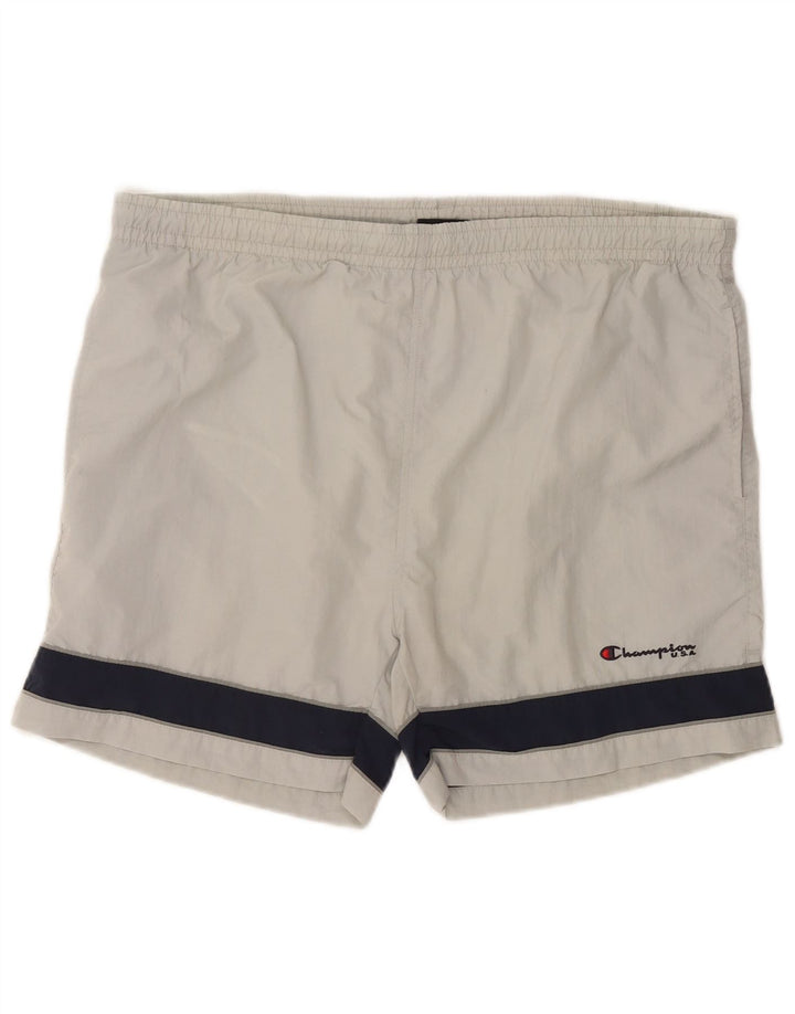 Pantaloni scurți de înot pentru bărbați CHAMPION XL, gri, blocuri de culoare