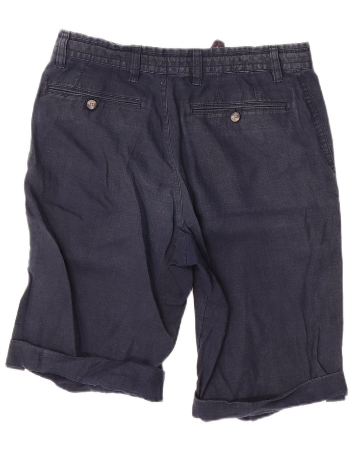 Pantaloni scurți chino pentru bărbați Marks & Spencer W30, in albastru marin mediu