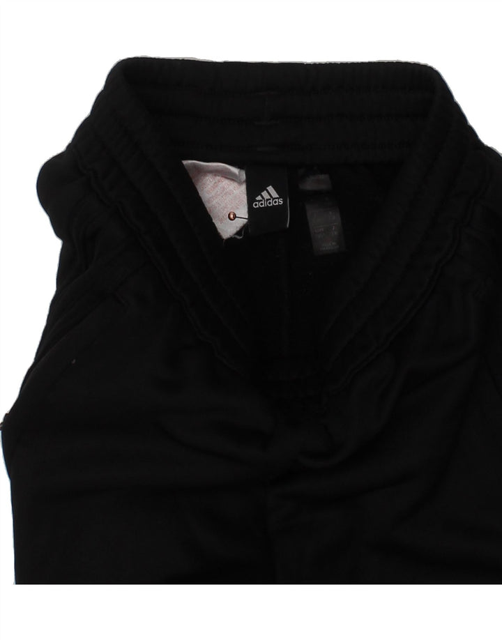 ADIDAS Boys Aeroready Tracksuit Trousers 7-8 Years  Black Polyester Vintage Adidas and Second-Hand Adidas from Messina Hembry 