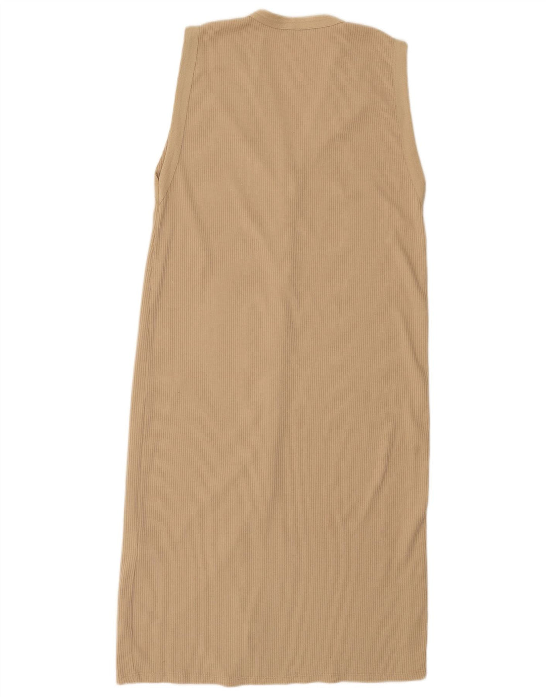 Rochie maxi fără mâneci pentru femei Zara UK 16 mare, bej, poliester