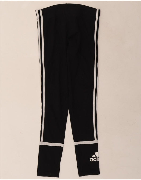 Leggings grafic Adidas pentru femei UK 12/14 Medium Black