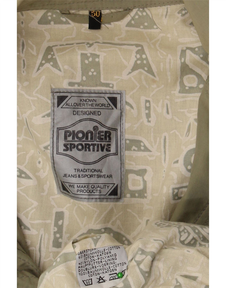 Jachetă militară vintage pentru bărbați IT 50 mare bumbac kaki