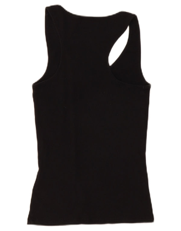 Vestă grafică Guess pentru femei UK 12, bumbac mediu negru
