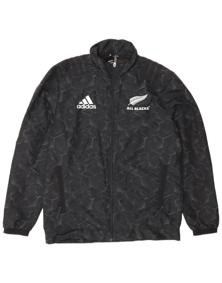 Adidas Mens All Blacks Graphic Trening Top Jachetă Small Black Geometric
