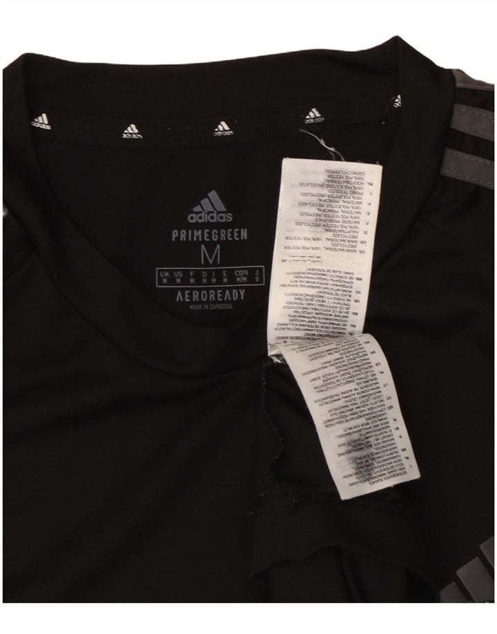 Tricou pentru bărbați Adidas Aeroready Top Mediu Poliester Negru