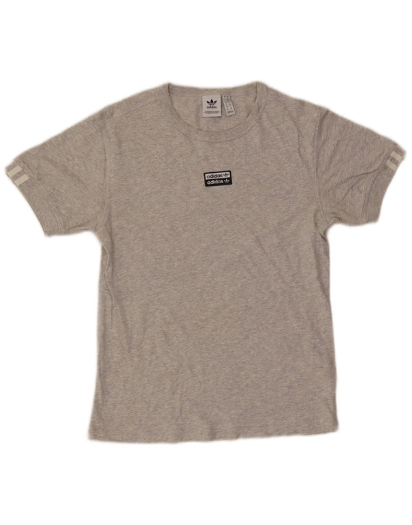 Tricou grafic Adidas pentru femei Top UK 6 XS bumbac gri