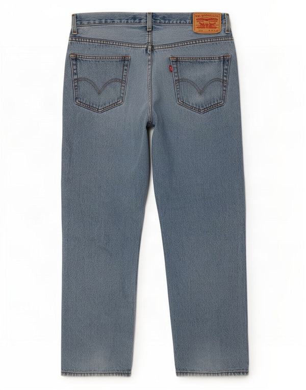 Blugi drepti pentru bărbați Levi's 505, cu ajustare normală, W36 L30, bumbac albastru