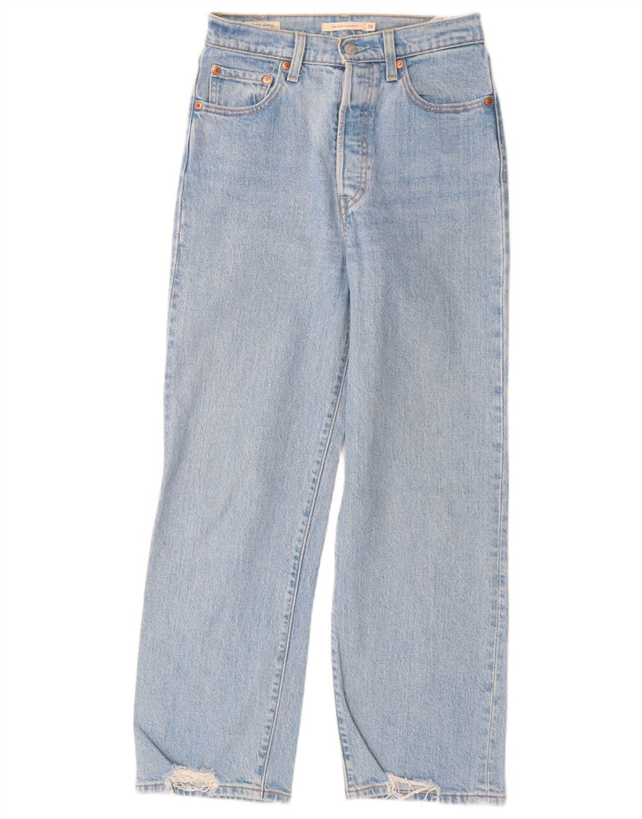 Blugi drepti distressed Ribcage Levi's L26 L27 Bumbac albastru