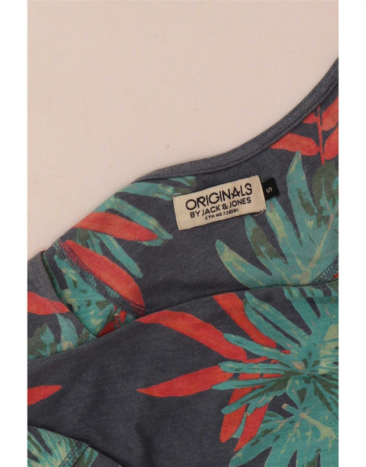 Vest Jack & Jones pentru bărbați, mic, albastru, floral