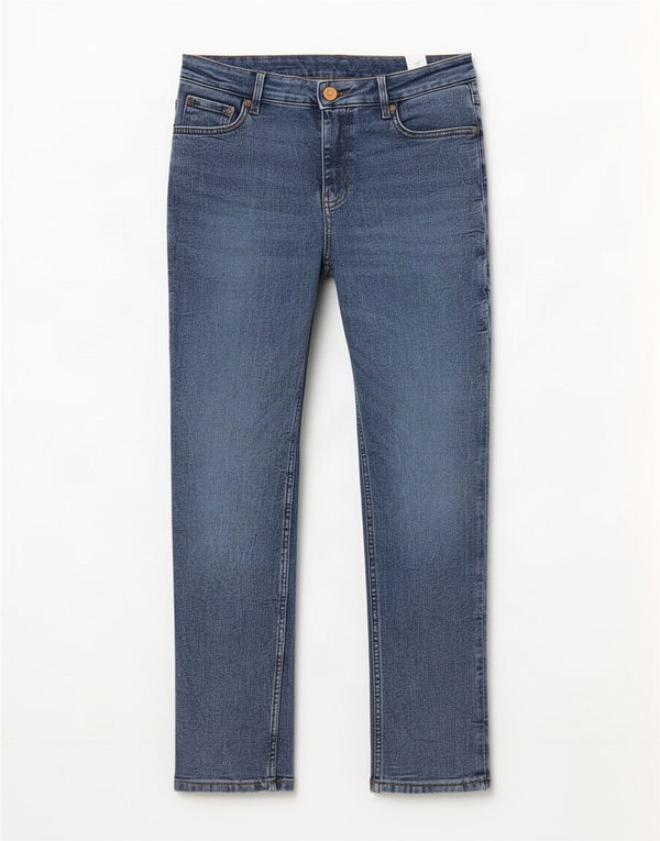 Blugi subțiri pentru femei Marks & Spencer UK 14 Large W32 L27 Blue Bumbac