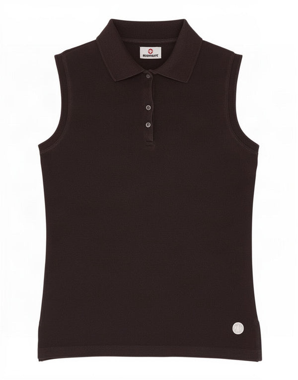 Tricou polo fără mâneci pentru femei Murphy & Nye UK 8 Poliester negru mic