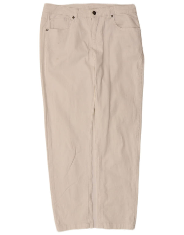 Blugi drepti Hobbs pentru femei UK 12 Medium W30 L27 Bumbac alb