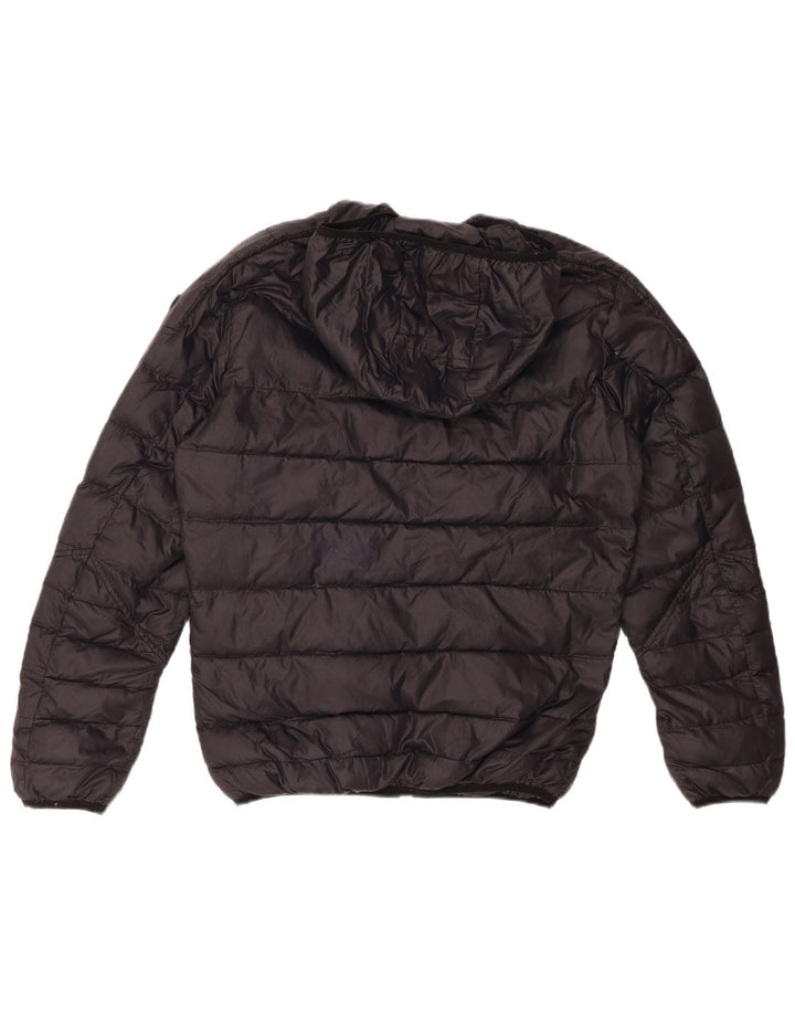 Jachetă căptușită cu glugă pentru bărbați DIESEL UK 36 Nylon negru mic