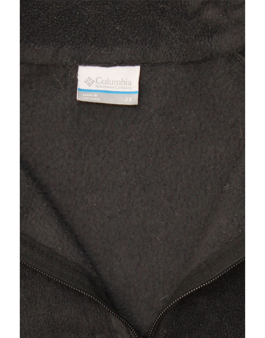 COLUMBIA Womens Fleece Jacket UK 20 2XL Black Polyester Vintage Columbia and Second-Hand Columbia from Messina Hembry 