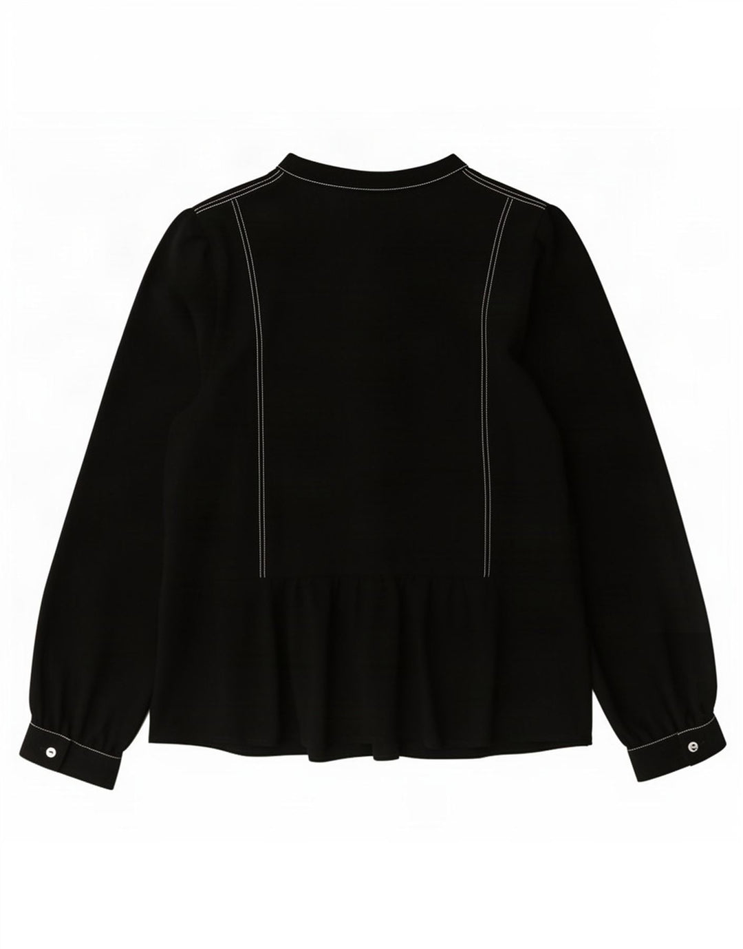 Bluză cu mânecă lungă pentru femei Marks & Spencer UK 16 Poliester negru mare
