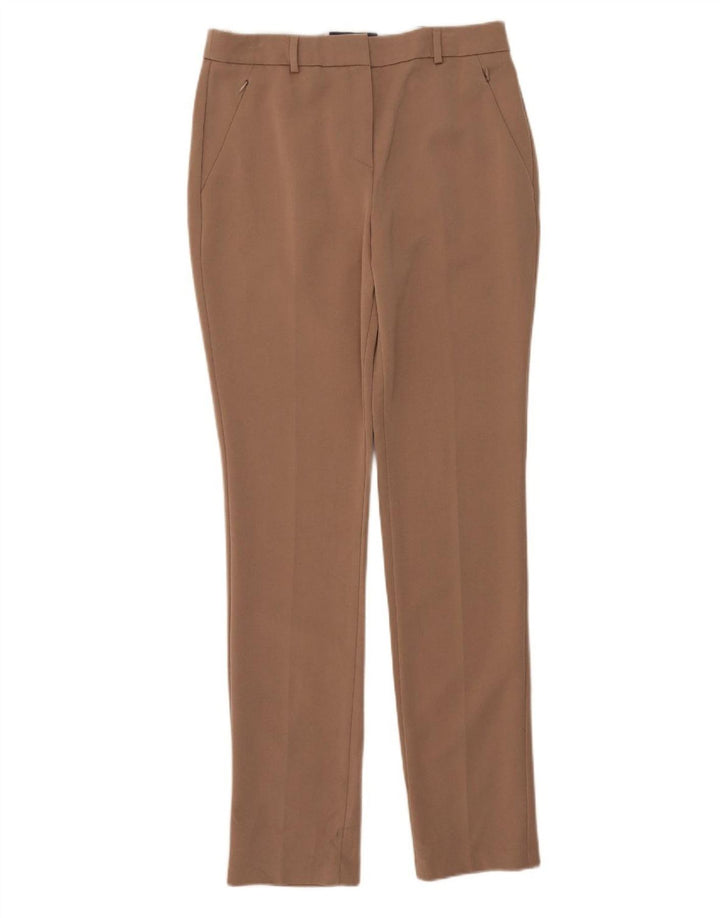 Pantaloni chino subțiri pentru femei Marks & Spencer UK 12 Medium W32 L33 Maro