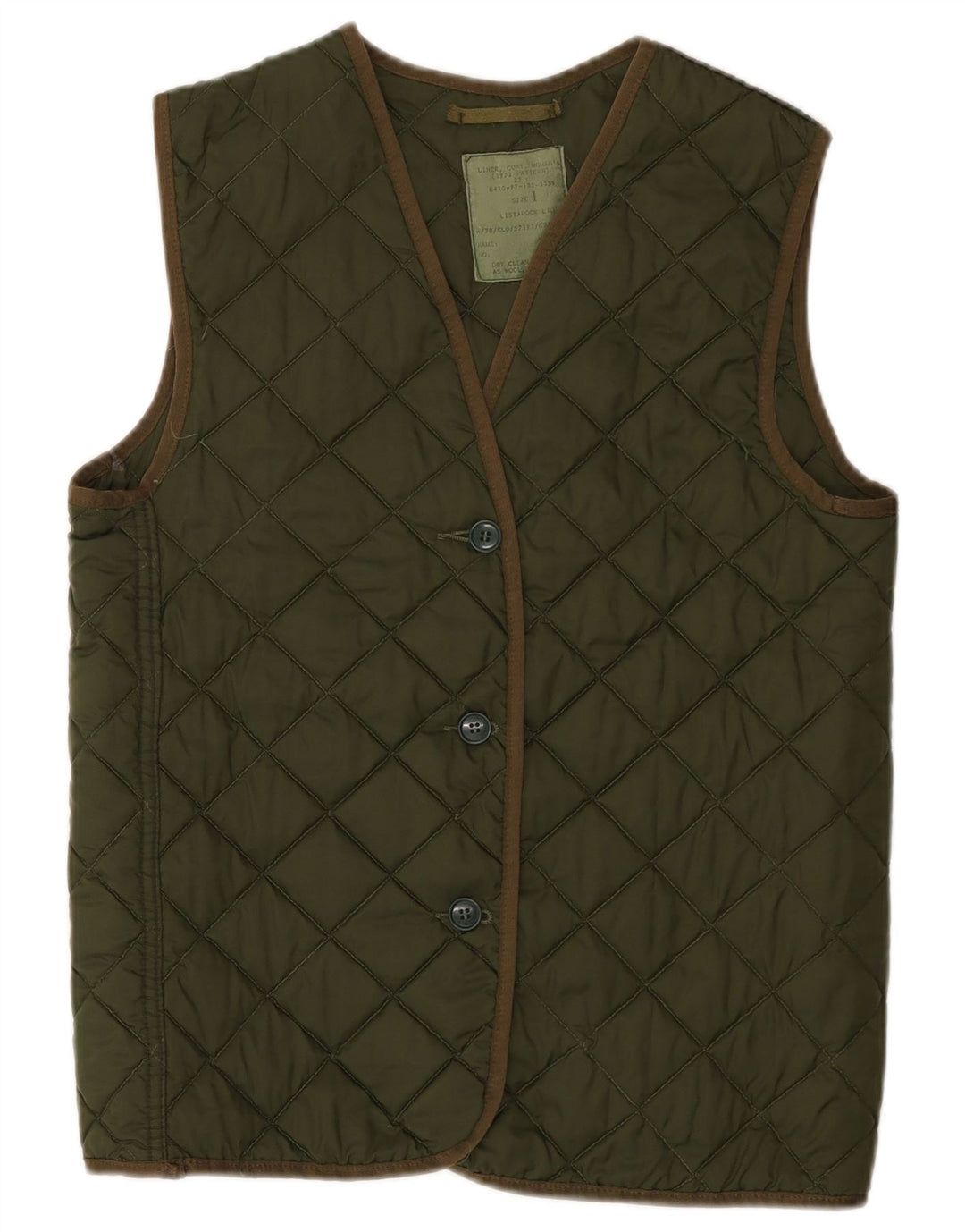 Gilet matlasat supradimensionat pentru femei Vintage US 1 XS Kaki