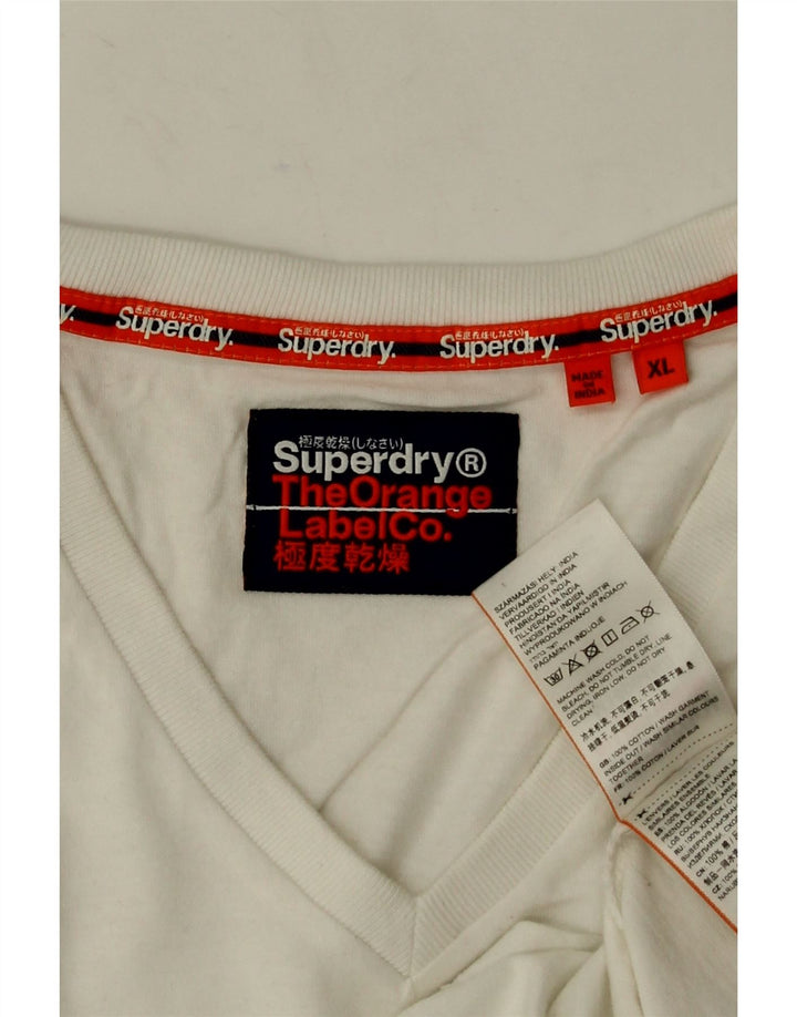 Tricou Bărbați Superdry Top XL Bumbac Alb