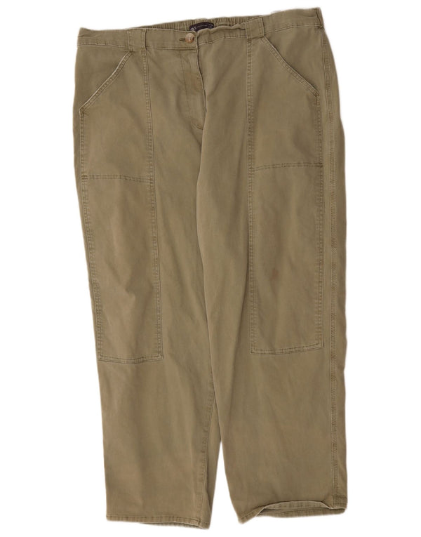 Pantaloni casual conici pentru femei Marks & Spencer UK 22 3XL W44 L28 Kaki