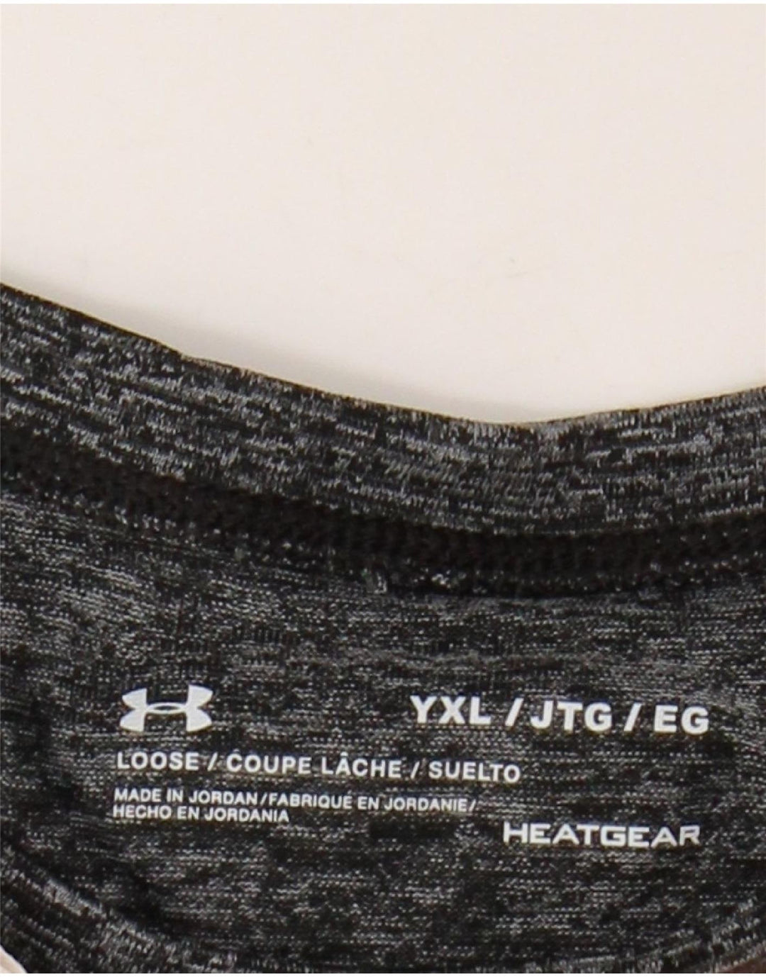 Tricou grafic UNDER ARMOUR pentru fete Heat Gear Top 13-14 ani XL gri