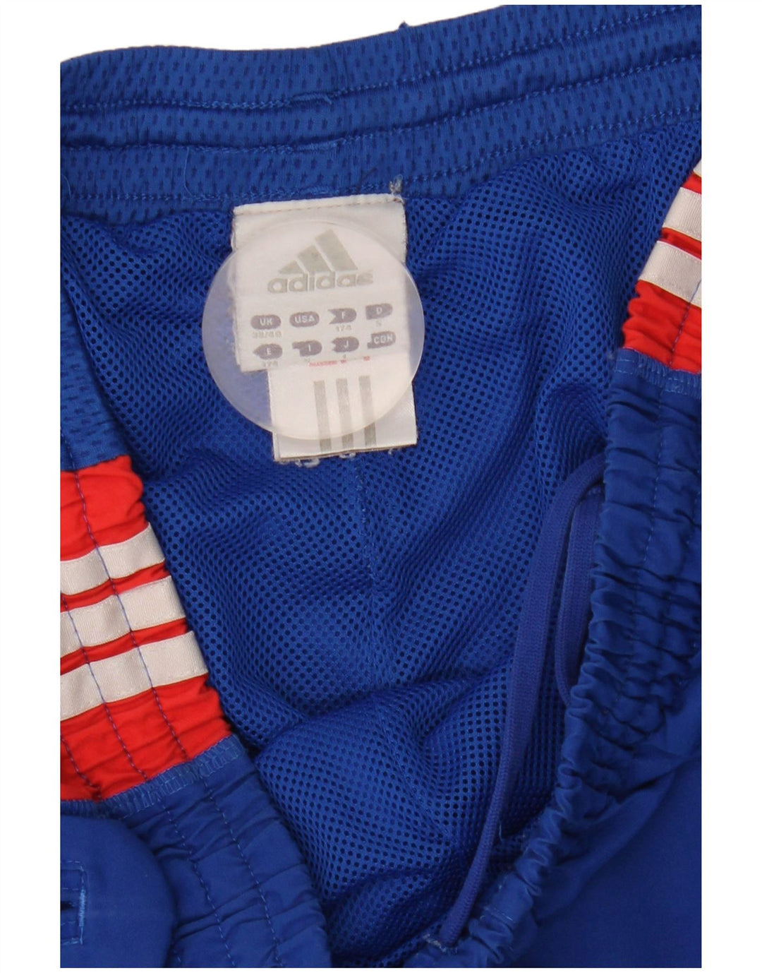 Pantaloni de trening pentru bărbați Adidas Pantaloni de jogging, albastru mediu, poliester bloc de culoare